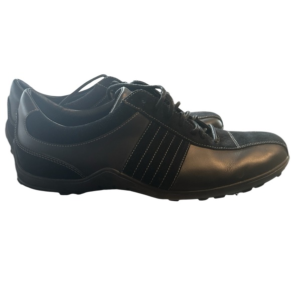 Cole Haan Size 11 1/2 M Black Suede Leather Shoes Needs...
